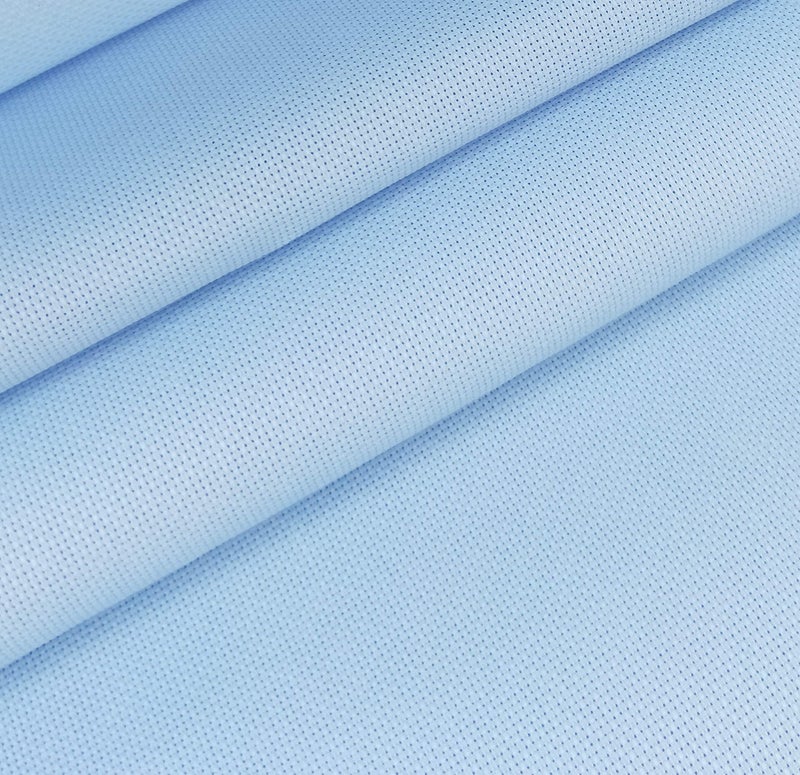 KCS 19" x 28" 14CT Counted Cotton Aida Cloth Cross Stitch Fabric (Light Blue) - Image 5